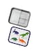 Bamboo Bark Stainless Steel Lunch Box for Kids - Bento Lunch Box Kids with Compartments - BPA Free &amp; Dishwasher Safe Snack Box for School, Picnic (LB-109)