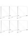 Fixwal 6pcs Clear Acrylic Shelf Dividers for Organization, Closets Shelf and Closet Separator for Bedroom, Kitchen and Office Shelves