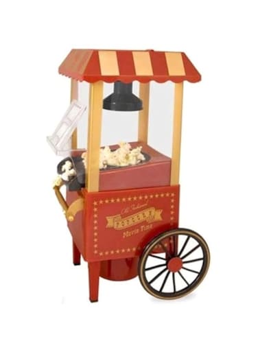 Dubai Gallery Old Fashioned Popcorn Maker 1200 Watt 1200 W B07Mx7W7Bj Red/Yellow