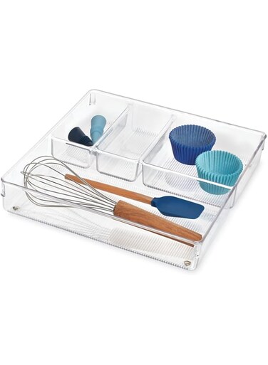 iDesign ID56530ES Linus Grand Drawer Organizer, ClearPlastic