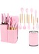 Premium 19Pcs Silicone Kitchen Utensil Set Featuring Wooden Handle Design, Non Scratch Cooking Tools, Knife Set, Spatulas, Ladle, Whisk, Tongs, Storage Holder, Heat Resistant Kitchen Essentials