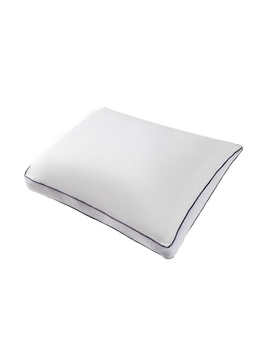 HOME Triangle Pillow Hypoallergenic Side And Back Sleeping Pillows For Neck And Shoulder Support Cotton White 50x70cm