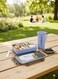 Lunch Box Set 1.2L with 500ml Water Bottle Tumbler&acirc;&euro;&ldquo; Bento Meal Box with 3 Compartments, Spork and Tumbler&acirc;&euro;&ldquo; Freezer Safe, Leakproof and Airtight with Triple Compartment, BPA-Free, Lightweight, Durable and Recyclable Food Container for Adults and Kids &acirc;&euro;&ldquo; Home, Office, School, Daycare, Travel &acirc;&euro;&ldquo; 19x13x5 cm