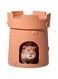Cartoon-Style Castle Cooling Ceramic Hamster Hideout &ndash; Durable, Stable, and Slip-Resistant Design with Smooth Glaze for Easy Cleaning &ndash; Ideal for Small Pets and Rodents