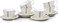 Porcelain Amara Tea Cup &amp; Saucer Set, 220ml (6 Cups, 6 Saucer, White)    Luxurious Tea Cup, Coffee Cup