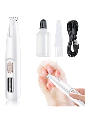 CENXI Pet MicroPrecision Trimmer, Multifunctional Pet Hair Clippers Waterproof Rechargeable Pet Shaver with LED Light, Pet Paw Trimmer for Paws Eyes Ears Face Rump
