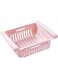 Storage Boxes &amp; Bins - Storage Rack 1PC Adjustable Stretchable Fridge Organizer Drawer Basket Refrigerator Pull-out Drawers Fresh Spacer Layer (Pink)
