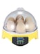 MARGOUN Egg Incubator 7 Eggs Mini Digital Hatcher Transparent Eggs Hatching Machine Automatic Temperature Control for Chicken Duck Bird Eggs AC220V (Yellow)