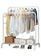 Organizer And Holder Metal Stand White 110x54x150cm