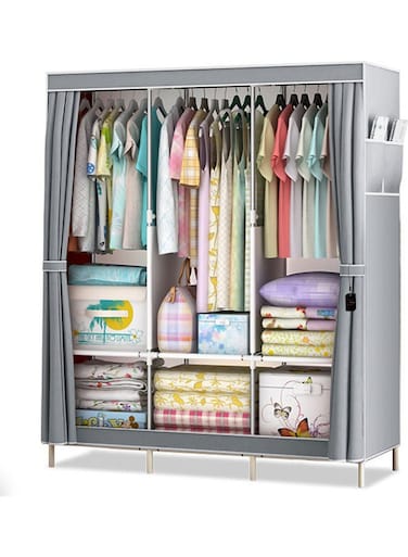 Simple Assembly Wardrobe Grey