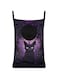 Zanxiantu Halloween Hanging Laundry Hamper Cat Purple Hanging Hamper Dirty Clothes Storage Over The Door Laundry Bag for Dorm Bathroom Home Travel