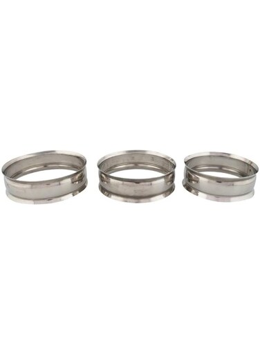 Garden Of Arts 3 Stainless Steel Strong Matka Ring Hot Pot Stand Hot Ring Casserole Multipurpose Stand Kitchen Steaming Tray Stand Steamer Rack Stand Also Used for Barbeque-Set of 3