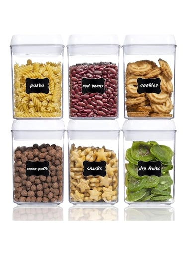 ROUNY Airtight Food Storage Containers, BPA-Free Air Tight Stackable Dry Cereal Container, Food Grade Pantry Containers with Lids Airtight for Kitchen Pantry Organization and Storage