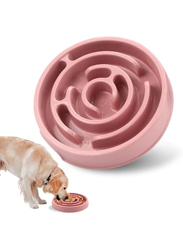 Jenilily Slow Feeder Bowls Anti-Slip Puzzle Interactive Bloat Stop Bowl Anti-Choking Dog Bowl for Small and Medium Dogs