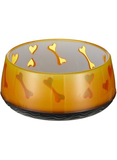 All For Paws AllforPaws Orange Small Dog Love Bowl