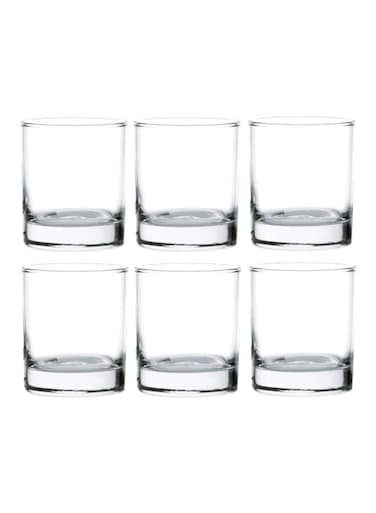 San Marino Rock, Set Of 6, Clear, B00411, Mocktail Glass, Beverage Glass, Water Glass, Juice Glass Clear 6x290ml