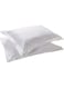 Linen Klub Oxford King Pillowcase 2PC Set- 350TC 100% Long Staple Cotton Sateen, Luxury Quality DHK-PC-350T- KNG Cotton White 50x90cm