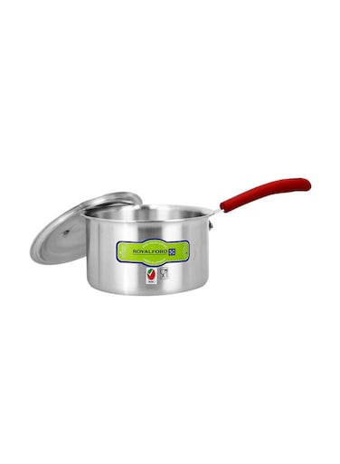 Saucepan With Handle Silver with Red Handle Smallcm