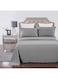 4 Pieces Soft Breathable California King Sheet Set - Includes 1 Fitted Sheet (183cm x 213cm) with 40cm Deep Pocket, 1 Flat Sheet (274cm x 260cm) and 2 Pillowcases (50cm x 100cm), Fade and Stain Resistant, Grey