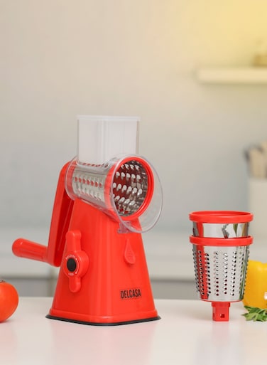 3 in1 Rotary Grater, Stainless Steel DC2243 Vegetable Slicer chopper manual food processor Manual Grater