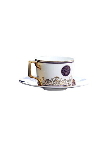 Ceramic Tableware Coffee Cup And Saucer Multicolour 15.5x1.9cm