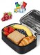 Portable Insulated Lunch Bag - Black Universal Size Cooler Bag, Leakproof Thermal Bag for Students Office Outdoor Picnic