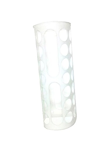 Plastic Bag Dispenser White 16x13x45cm