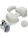 Portable Pregnancy Pillow W Shaped Maternity Support for Side Sleepers Adjustable Travel Wedge Pillow for Back Belly and Hip Relief Ideal for Pregnant Women Nursing Pillow (Grey)