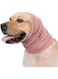 Dog Snood Dog Neck and Ears Warmer, Dog Ear Muffs Noise Protection, No Flap Ear Wraps for Dogs, Warm Winter Pet Knit Headwear for Comfort (Lotus root powder color, M)