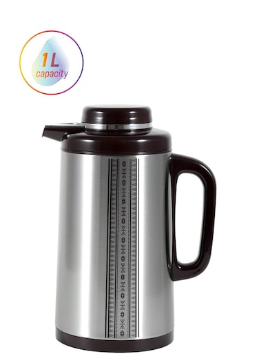 Vacuum Insulated Thermos Flask, 1 L, Leak Proof Double Wall, Keeps Beverages Hot Longer, 2812C