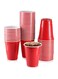 StarMar Red Plastic Cups, [100 Pack] 16 Oz Party Cup Disposable Cup Big Birthday party Cups