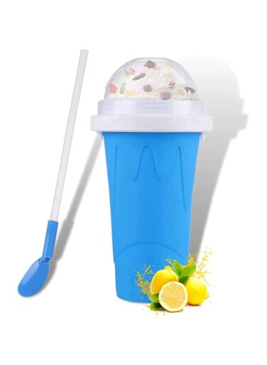 COOLBABY Slushy Cup Slushie Cup, Slushy Maker Ice Cream Frozen Magic Squeeze Cup Cooling Double Layer Smoothie Milkshake Mug   Slushy Maker Cup for Kids &amp; Family
