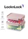 Classic Plus Rectangle Food Container Set (2.75L+1.65L) &acirc;&euro;&ldquo; Pink, Airtight &amp; Microwave Safe