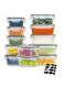 TYCOM Meal Prep Container, Airtight Food Storage Container Set of 12 pcs ,Re-usable Plastic Food Containers, Stackable Kitchen Organizer Boxes, Tupperware, BPA Free &amp; Microwave Freezer Dishwasher Safe