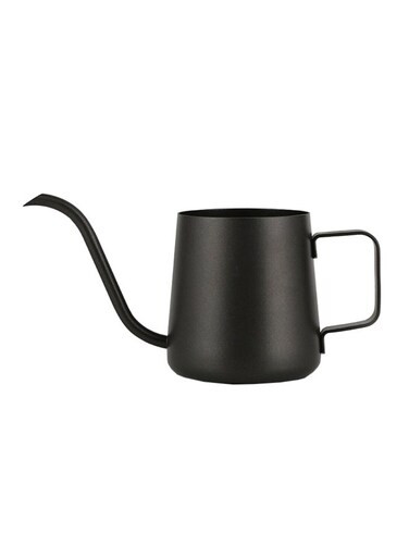 Long Gooseneck Drip Coffee Pot Black 18x9x10cm