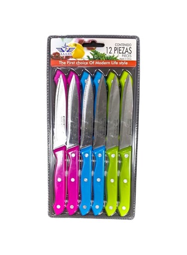 Saqoware 12-Piece Knife Set, Asorted