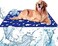 TBSITNS 90x60cm Dog Cooling Mat, Large Pet Cooling Bed, Non-Toxic Gel Self Cooling Pad,Anxiety and Moisture Resistant Ice Silk Pad for Dogs and Cats, Sofa for Pets to Sleep in Summer (Ice-Cooled Pad)