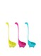 Soup Ladle Spons Loch Ness Monster Spoon Cute Kitchenware Household Gadgets 3 PCS Dinosaur Long Handle Standing Plastic Generic Cartoon Design (Lake Blue/Grass Green/Rose Red)