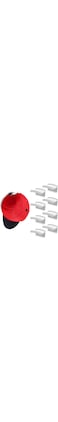 Heatunk 8-Pack Minimalist Adhesive Hat Hooks: Strong Hold, No Drilling Required (White)