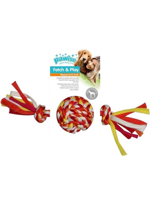 Pawise Colorful Braided Rope Ball-20Cm