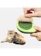 SWIUKPHE Cat Brush with Release Button, Portable Avocado Dog Brush for Shedding Massaging Grooming Dogs Cats Rabbits, Small Self-Cleaning Dog &amp; Cat Slicker Brush for Pets with All Hair Types(Green)
