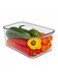 5.8 Liters Transparent Storage Box with Secure Cover Lid T114625 &acirc;&euro;&ldquo; Clear Plastic Organizer Container for Home, Kitchen, Pantry, Fridge, Wardrobe &amp; Office   Durable PET+PP Stackable Storage Bin