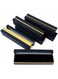 Jewelry Gift Boxes,Black and Gold,6 Pcs, 22x5x4 cm,Long Cardboard Boxes with Sponge Inserts for Bracelet,Watch,Necklace,Tika, Wedding Anniversary Birthday Gift Bulk Packaging