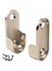 HWMATE 2-Pack Silver Thickening Nickel Plated Zinc Alloy Clothes Rod Holder End Support For Closet