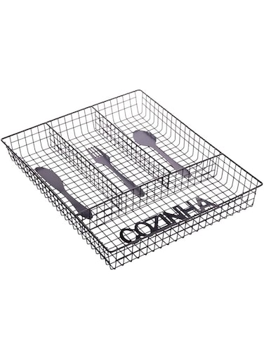 AKDC Steel Holder 32Cm X 26Cm X 5Cm Black Colour