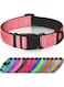 Joytale Dog Collar, Reflective Padded Neoprene Pet Collar, Adjustable Nylon Collars for Large Dogs, L, Pink