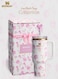 The x LoveShackFancy Quencher 40OZ Ribbon Rosa,Presented in Elegant Gift-Ready Packaging
