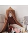 Bedspread, Round Dome Mosquito Net, Soft And Smooth Play Tent, Girl's Room Decoration, Princess Castle, Fantasy Bedding, Reading Corner Cover, Light Blocking And Windproof 65x270x400cm(Coffee)
