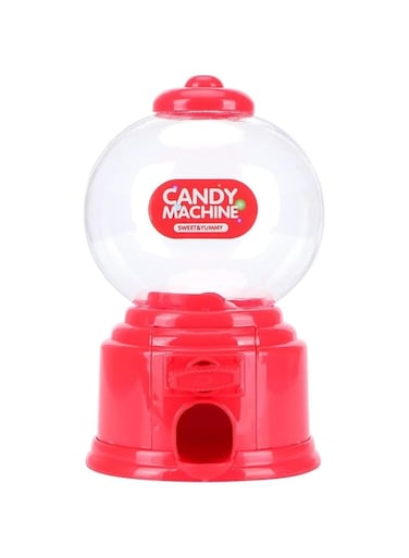 Bolivia's Candy Vending Machine, Mini Candy Dispenser with Easy Twist-Off Refil, Gumball Machine with Twist the Button, Vending Machine can be Used as Filled with Candy, Piggy Bank Ect (red)