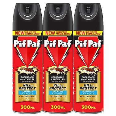 PIF PAF Cockroach &amp; Ant Killer Spray 300ml X 3